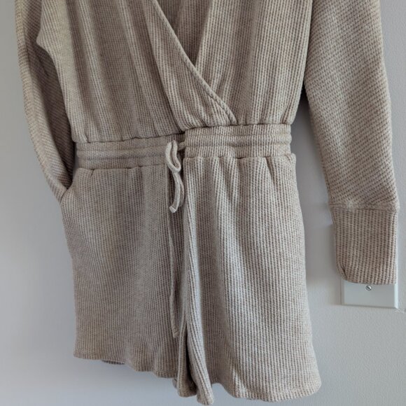 RW&CO. waffle lounge romper - Picture 2 of 8